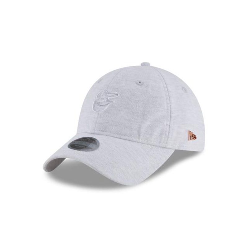 MLB Baltimore Orioles Womens Micro Stitch 9Twenty Adjustable (NDR2159) - Grey New Era Caps